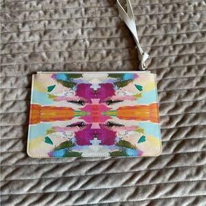 Abstract Multicolor Wristlet Clutch